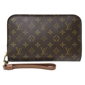 Louis Vuitton Orsay Monogram Canvas Brown Shoulder Bag Clutch